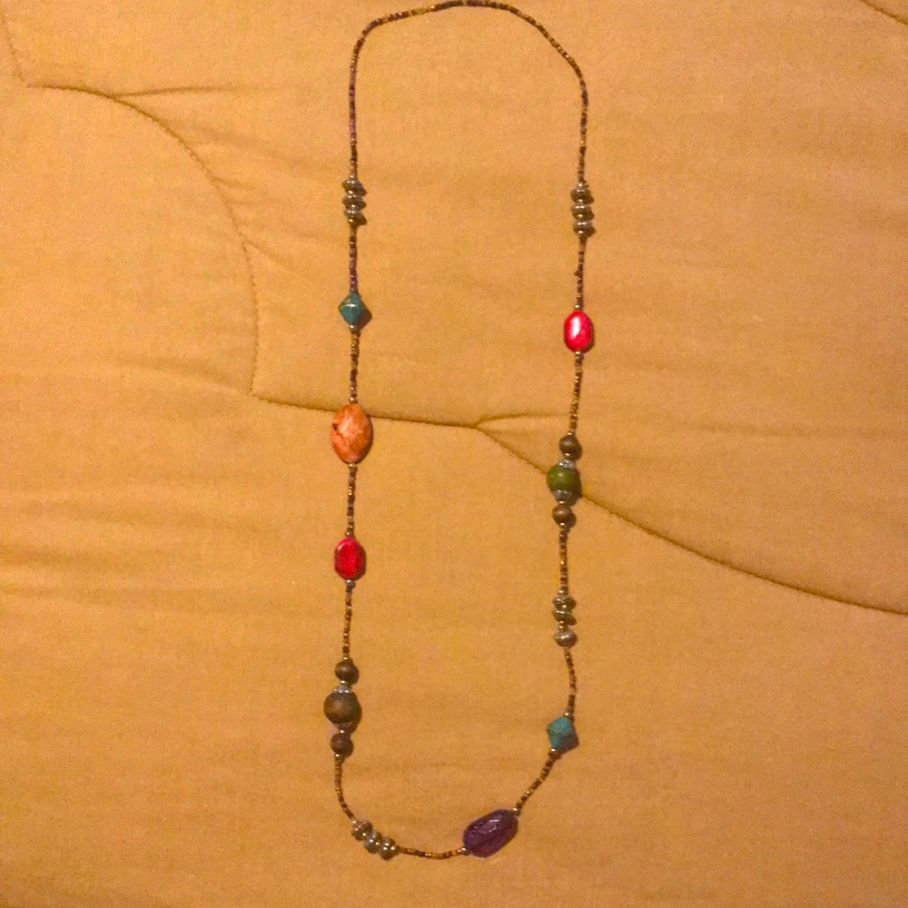 ❣️ 39” long Colorful Beaded Necklace ❣️